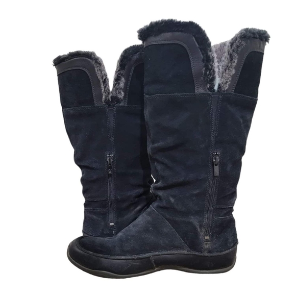 The North Face Black Jozie Faux Fur Lined Winter Boots Size 10 - Picture 8 of 10